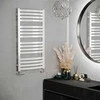 Ar ūdeni apsildāms dvieļu žāvētāja stienis Terma D01, ral 9016 krās., 50 cm x 96 cm, 500 W