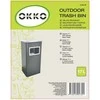 Okko Šiukšliadėžė Memorysolution SQUARE TRASH BIN WITH ASHTRAY T-F5617M