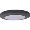 Sieninis šviestuvas Lubinis lauko šviestuvas Lutec Kayah, 16.5W, LED, IP54, tamsiai pilka sp., 30.5 cm x 4 cm