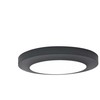 Sieninis šviestuvas Lubinis lauko šviestuvas Lutec Kayah, 16.5W, LED, IP54, tamsiai pilka sp., 30.5 cm x 4 cm
