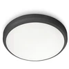 Āra griestu lampa Philips Doris, 6W, LED, IP54, melna krās., 22 cm x 7 cm