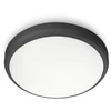 Āra griestu lampa Philips Doris, 6W, LED, IP54, melna krās., 22 cm x 7 cm