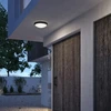 Āra griestu lampa Philips Doris, 6W, LED, IP54, melna krās., 22 cm x 7 cm