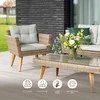 Lauko baldų komplektas Domoletti OUTDOOR FURNIT SET TABLE 2CHAIR AND SOFA