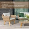 Lauko baldų komplektas Domoletti OUTDOOR FURNIT SET TABLE 2CHAIR AND SOFA
