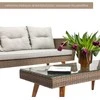 Lauko baldų komplektas Domoletti OUTDOOR FURNIT SET TABLE 2CHAIR AND SOFA