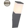 Lauko sieninis šviestuvas Domoletti Corte DH1430, 15W, E27, IP44, antracito spalvos, 8 cm x 33 cm