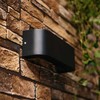 Sieninis šviestuvas Āra sienas lampa Domoletti Figura, 10.5W, LED, IP54, melna krās., 8 cm x 9 cm
