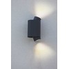 Sieninis šviestuvas Sieninis lauko šviestuvas Lutec Cypres, 7W, GU10, IP44, tamsiai pilka sp., 10.9 cm x 20.2 cm