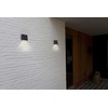 Sieninis šviestuvas Sieninis lauko šviestuvas Lutec Gemini XF, 9.50W, LED, IP54, tamsiai pilka sp., 11 cm x 3.8 cm