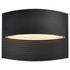 Sieninis šviestuvas Āra sienas lampa Lutec Lotus 5193201012, 8.5W, LED, IP54, melna, 6.4 cm x 14 cm
