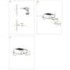 Sieninis lauko šviestuvas Lutec Lutec Connect, 7W, LED, IP44, juoda sp., 10.9 cm x 8.6 cm