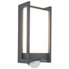 Sieninis šviestuvas Sieninis lauko šviestuvas Lutec Qubo, 14W, LED, IP54, antracito sp., 11 cm x 7.6 cm