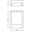 Lauko sieninis šviestuvas Philips Arbour, 6W, LED, IP44, pilkas, 7,5 cm x 22,1 cm