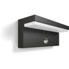 Sieninis šviestuvas Sieninis lauko šviestuvas Philips Bustan, 4.5W, LED, IP44, antracito sp., 7.8 cm x 9.2 cm