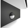 Sieninis šviestuvas Sieninis lauko šviestuvas Philips Bustan, 4.5W, LED, IP44, antracito sp., 7.8 cm x 9.2 cm
