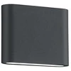 Lauko sieninis šviestuvas Trio Thames, 2,5 W, LED, IP54, pilkas, 3 cm x 9 cm