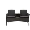 Lauko suolas Domoletti Hugo 53000010189, juodas, 138 cm x 61 cm x 86 cm