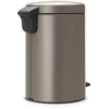 Šiukšliadėžė Brabantia NewIcon, platinum, 12 l, 41.1 cm x 25.1 cm