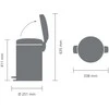 Šiukšliadėžė Brabantia 12 L, 11 35 81 chromo