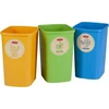 Šiukšliadėžė Curver, mėlyna/geltona/žalia, 9 l