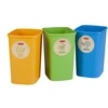 Šiukšliadėžė Curver, mėlyna/geltona/žalia, 9 l