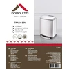 Domoletti BIN SQUARE WITH PEDAL T-F11606SS 6L SATI