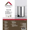 Šiukšliadėžė Domoletti BIN ROUND WITH PEDAL T-Y24712SS 12L SATI