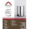 Domoletti BIN ROUND WITH PEDAL T-Y24706SS 6L SATIN