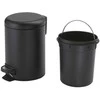 Šiukšliadėžė Gedy Potty 3309, juoda sp., 5 l, 27.5 cm x 26.8 cm