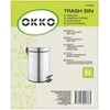 Šiukšliadėžė su pedalu OKKO T-Y0103SS, 3 l, mat. sidabrinė
