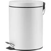 Šiukšliadėžė su pedalu OKKO T-Y0105M, 5 l, matinė balta
