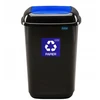 Šiukšliadėžė Plafor, 12 l, mėlyna/juoda