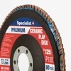 Lapelinis šlifavimo diskas 125 mm, P120, Ceramic PREMIUM, SPECIALIST+