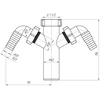 Ani Plast Ani_Plast Atšaka skalbimo mašinai ir indaplovei, 1 1/2x40mm