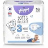 Sauskelnės Happy, 3 dydis, 5 - 9kg, 16 vnt.