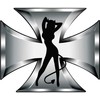 Automobilio lipdukas Avisa Devil Girl, 9.5 cm x 11 cm