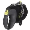 Automatinis pavadėlis Flexi Giant, juodas/geltonas, L