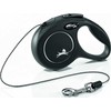 Automatinis pavadėlis Flexi New Classic 22429, juodos spalvos, XS dydžio
