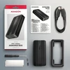 „AXAGON“ USB-C 40 Gbps išorinis korpusas, skirtas M.2 NVMe SSD - EEM2-40G