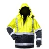 B Safety Darba jaka Baltic Canvas HI-VIS FB-8946 L, zila krās./dzeltena krās., L dydis