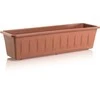 Balkoninis vazonas Plastkon Garden 41105602, plastikinis, 58,5 cm x 17 cm, rudos spalvos.