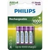 „Philips“ įkraunama baterija R03B4A95/10 - Įkraunama baterija - Nikelio-metalo hidrido (NiMH) - 1,2 V - 950 mAh - Įvairių spalvų - AAA