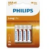 Baterijos Philips AAA Longlife 4 vnt.