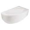Besco Vannas panelis Piramida Cornea 140, 140 cm x 54 cm x 26 - 50 cm, labā