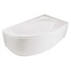 Besco Vannas panelis Piramida Cornea 140, 140 cm x 54 cm x 26 - 50 cm, labā