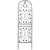 Besk Dekoratyvinės metalinės grotelės 50x180cm, juodos