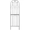 Besk Dekoratyvinės metalinės grotelės 65x220cm, juodos