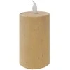 Besk Dekors Svece LED 6x10cm, koka efektu