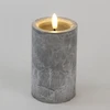 Besk Svece LED 7.5x15cm, akmens efektu